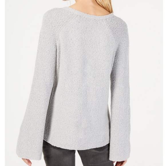 Textured Bell Sleeve Sweater - Picture 2 of 2